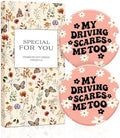 Swooflia 2 Pack Absorbent Ceramic Car Coasters by Swooflia