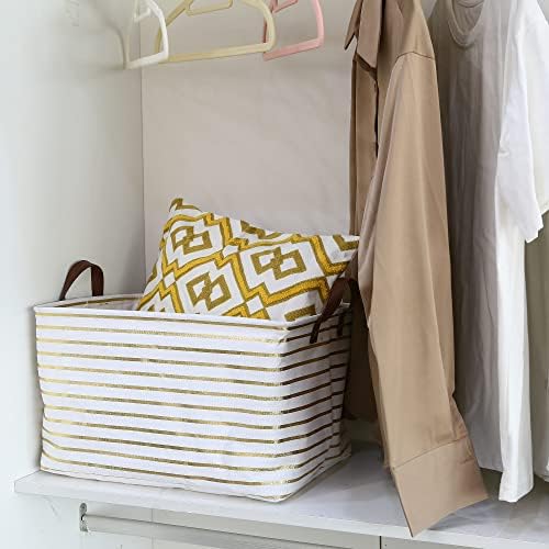 Hinwo 31L Large Canvas Storage Bin - Image 3