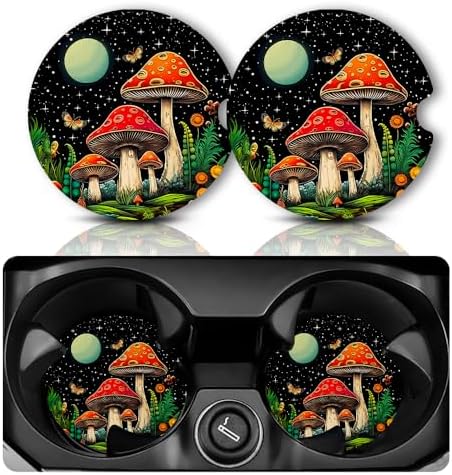 Yonlevres Car Coasters for Cup Holders, 2 Pack by Yonlevres