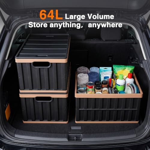 Citylife 4PC 64L Collapsible Storage Bins - Image 2