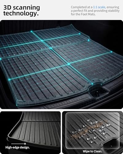 6Pcs Floor Mats & Cargo Liners for Tesla Model Y Juniper 2026 - Image 5