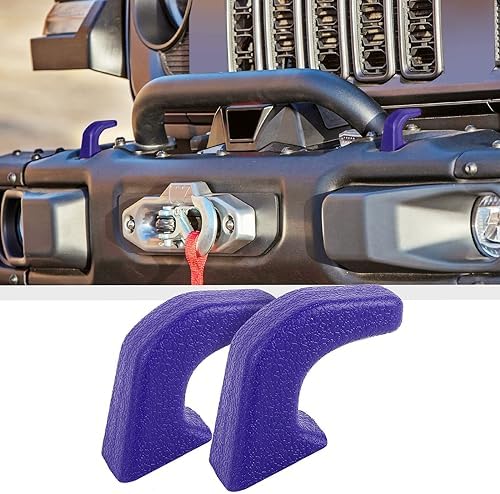 JWWY Tow Hook Protector Cover for Jeep Wrangler JK JL & Gladiator JT 4xe by jwwy