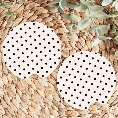 Ceramic Car Coasters – Absorbent Car Cup Holder Coaster Set - Image 5