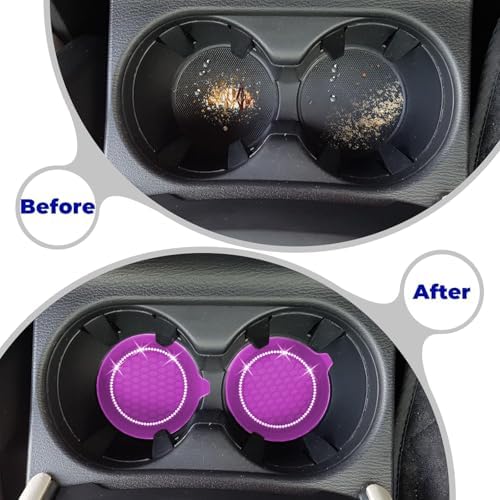 4 PCS Car Cup Coasters, Bling Cup Holder Coaster - Image 5