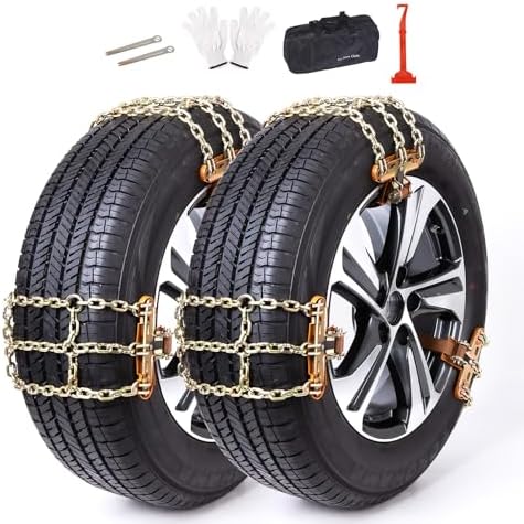 Snow Chains, 215-315mm Universal Tire Chains by E-LONGWELL