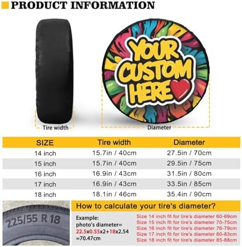 Thanksgiving Turkey Face Spare Tire Cover PU Leather, Fit - Image 6