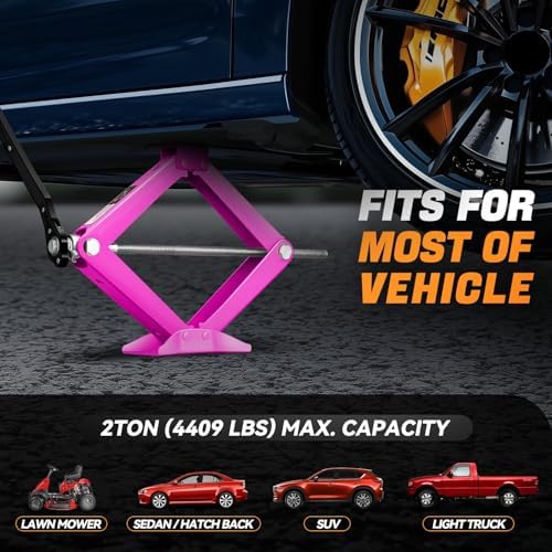 Auto Dynasty Scissor Jack, 2 Ton Portable Car Lift Jack, Quick Lift Car Tire - Image 6