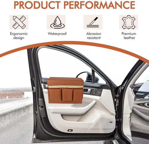 wuyaoyao Leather Car Window Armrest Storage Box - Image 4