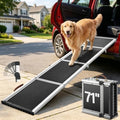 71" Aluminum Alloy Dog Ramp for Car SUV Truck Side Door, Outdoor Foldable Pet by Makeyourlifeeasier