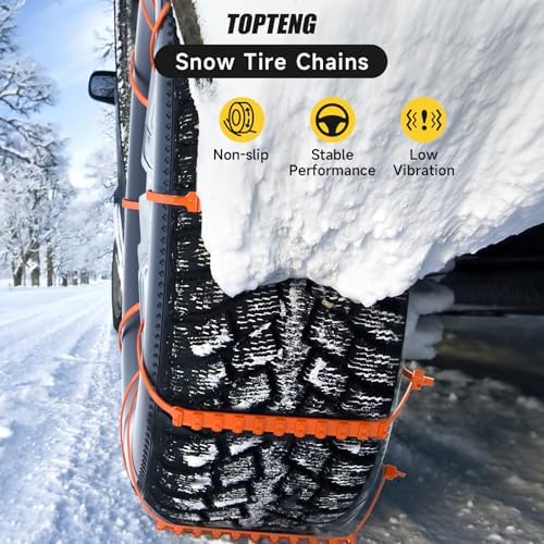 Topteng 20Pcs Emergency Snow Tire Chains Anti-Skid Traction Belts - Image 4