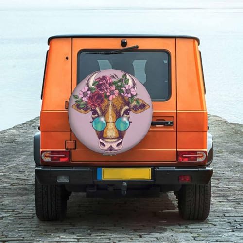Cow Portrait Spare Tire Cover Cow - Image 2