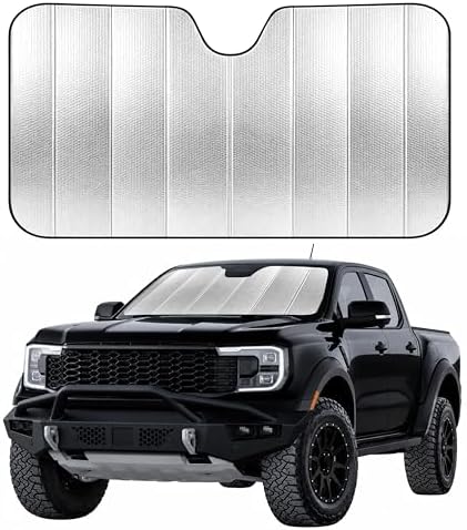 EcoNour Accordion Foldable Windshield Sun Shade | Jumbo Sun Visor by EcoNour