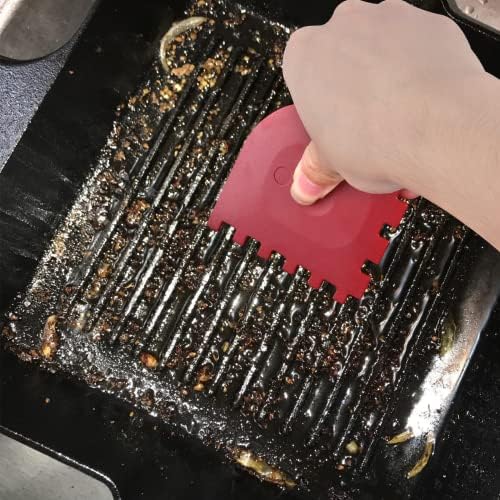 3 Set Plastic Grill Pan Scraper Tool - Image 2
