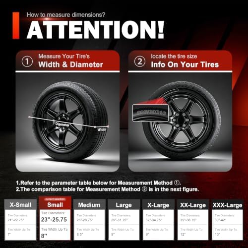 Explore Land Tire Covers 4 Pack Fit Tire Diameters 23"-25.75" - Image 3