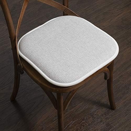 Sweet Home Collection Chair Cushion Memory Foam Pads Honeycomb Pattern Slip Non - Image 5