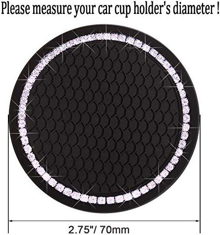 Car Cup Holder Coasters, Bling Cup Holder Insert Coaster Car Interior - Image 5