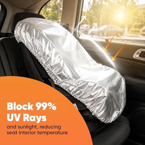 EcoNour Baby Car Seat Sun Shade Cover, Infant Carseat Heat Protector - Image 3