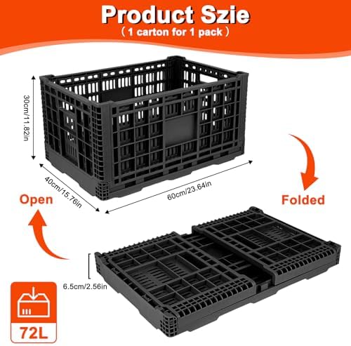 72L Collapsible Milk Crate - Image 2