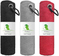 VIVIDLY 3 Pack 16"x16" Waffle Microfiber Golf Towels by VIVIDLY