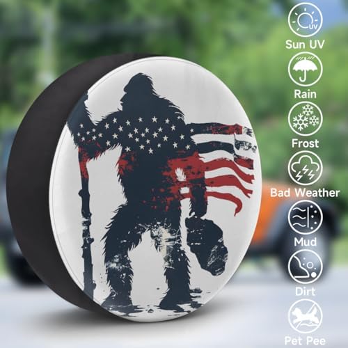Bigfoot Spare Tire Cover 16in Spare Wheel Covers Tire Storage Cover - Image 3