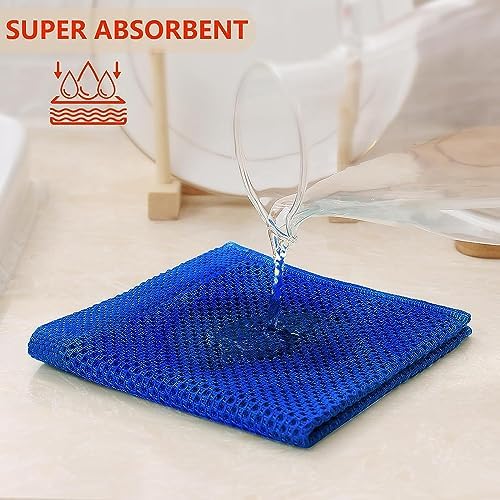Kitinjoy 100% Cotton Waffle 8-Pack Kitchen Towels - Image 3