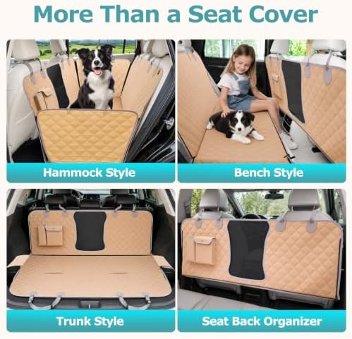 Bark Lover Dog Car Seat Covers for Back Seat, Waterproof Car Seat Protector for - Image 5