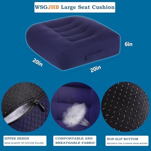 WSGJHB Large Seat Cushion, Extra Thick Booster Seat Cushions Long Sitting - Image 3