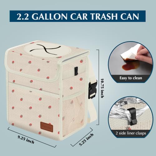 Femuar Leak Proof Car Trash Can - Image 2