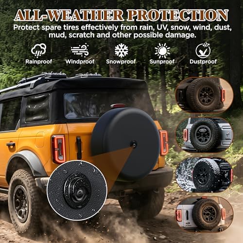 Spare Tire Cover with Backup Camera Hole - Image 3