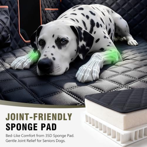 Hard Bottom Car Seat Cover for Dogs, Back Seat Extender for Car - Image 2