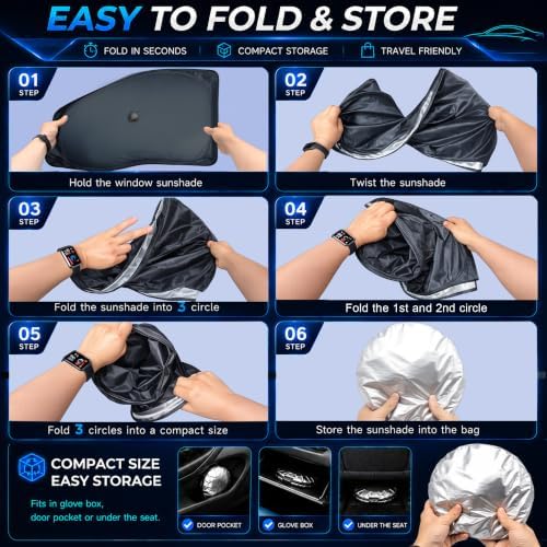 Front Windshield ＆ Side Window Sun Shade - Image 4