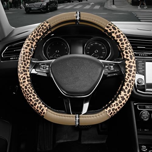 Road Comforts Leopard Steering Wheel Cover by RoadComforts