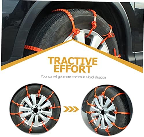 10Pcs Orange Plastic Anti-Skid Snow Chains - Image 4