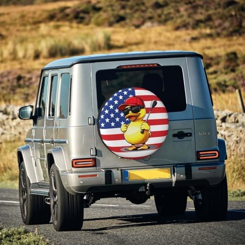 Funny Duck Spare Tire Cover Weatherproof Universal Wheel Protectors Cute Duck - Image 7