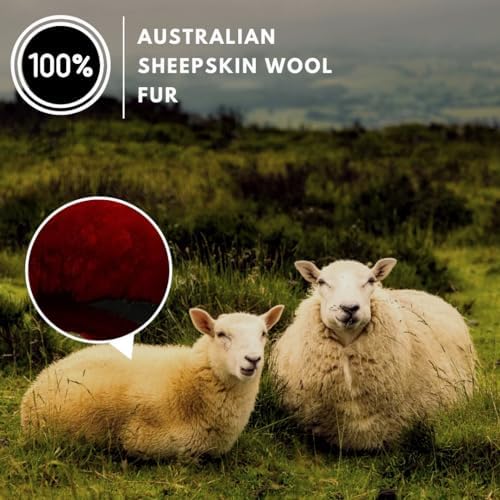 Andalus Brands Luxury Fluffy Car Steering Wheel Covers – Genuine Merino - Image 2