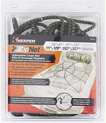 Keeper - 36” x 47” Adjustable Cargo ZipNet - Fully Adjustable and Expands to by Keeper