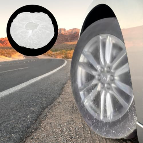 iplusmile 10Pack Clear Disposable Tire Covers - Image 6