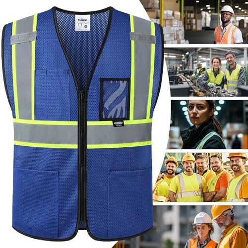 JKSafety Safety Vest for men women Hi Vis Vest - Image 5