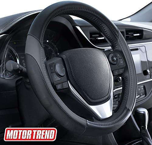 Motor Trend SportDrive Faux Leather Steering Wheel Cover, Standard 15 inch Size - Image 3