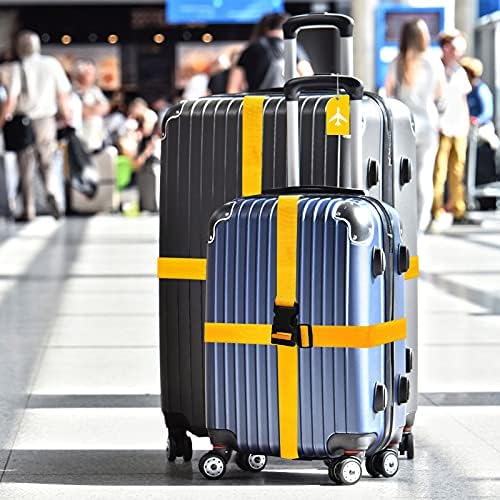 Weewooday 8 Pcs Luggage Straps Suitcase Tags Set - Image 6
