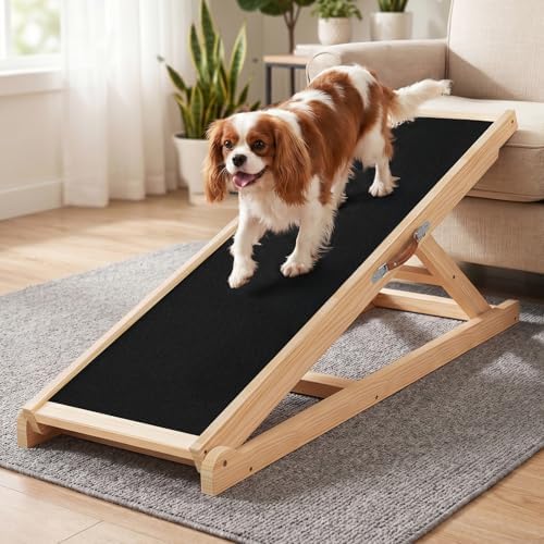 Tresbro Dog Ramp for Couch, 39.4'' Long 18''-23.6'' Height Pet Ramp by Tresbro