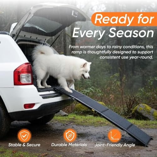 Dog Ramp for Car & Back Seat Cover Bundle - Image 3