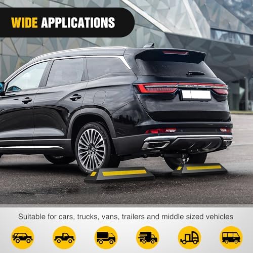 Nilight Rubber Parking Curb Wheel Stop - Image 2