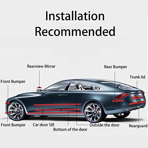 DGSL Car Door Edge Guards Door Sill Protector, 2.7In x 16.4Ft 5D Carbon Fiber - Image 7
