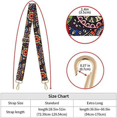 ZOOEASS Wide Shoulder Strap Adjustable Replacement Belt Crossbody Canvas Bag - Image 4