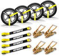 4 Pack 2"x96" Car Tie Down Straps by YATOINTO