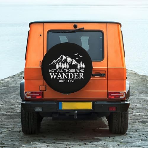 Spare Tire Cover with Not All Those Who Wander are Lost Pattern 15inch - Image 5