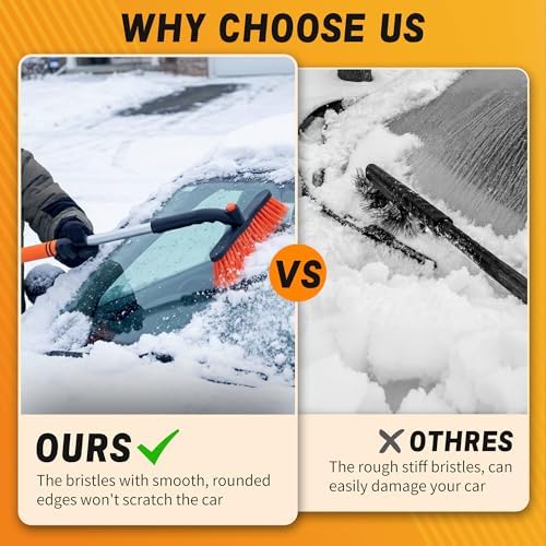 36" Extendable & Removable Snow Brush - Image 5