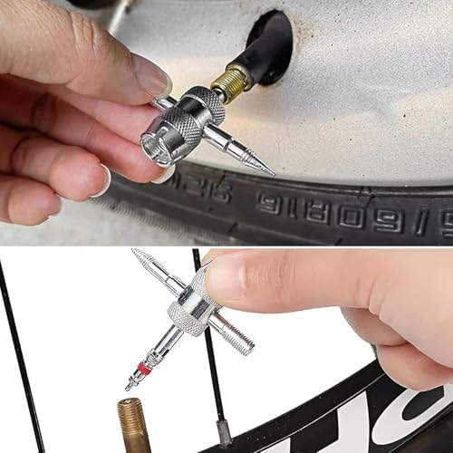 4-Way Valve Core Tool Tire Valve Tools, 4-in-1 Automobile Tire Valve Stem Core - Image 6
