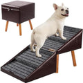 Dog Stairs for Couch Ottoman Dog Steps Faux Leather by Ziluce
